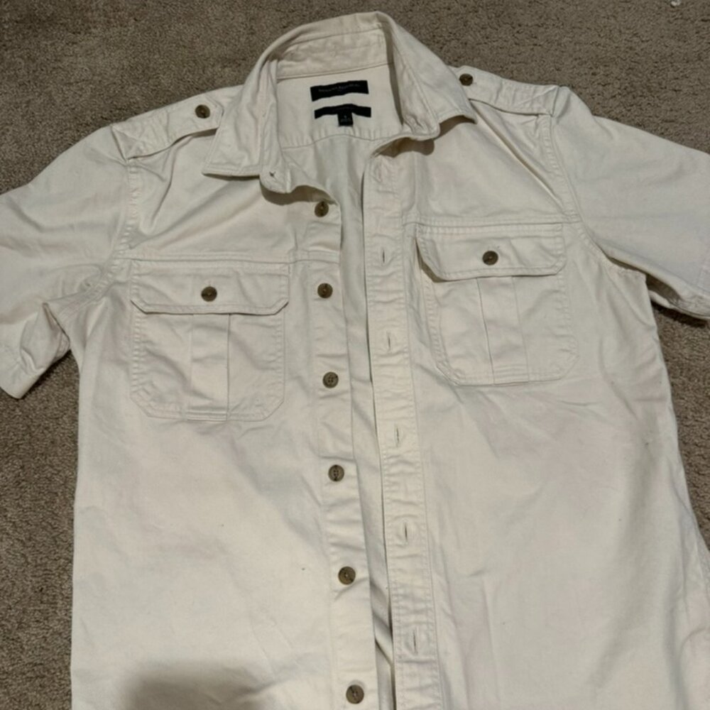 Banana Republic Mens Military / Epaulet Shirt - Small